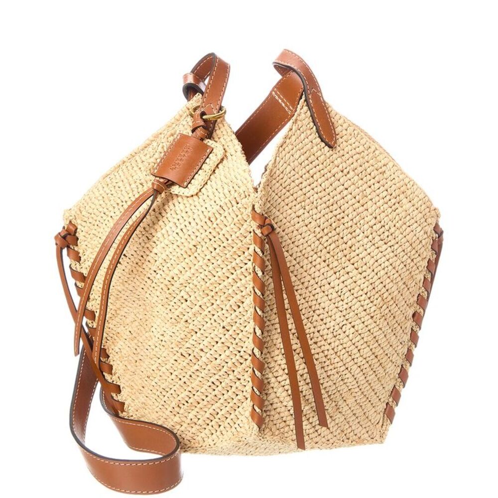 Isabel Marant Tampa Mini Raffia Tote, Beige